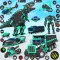 Dino Robot Car Transform Games