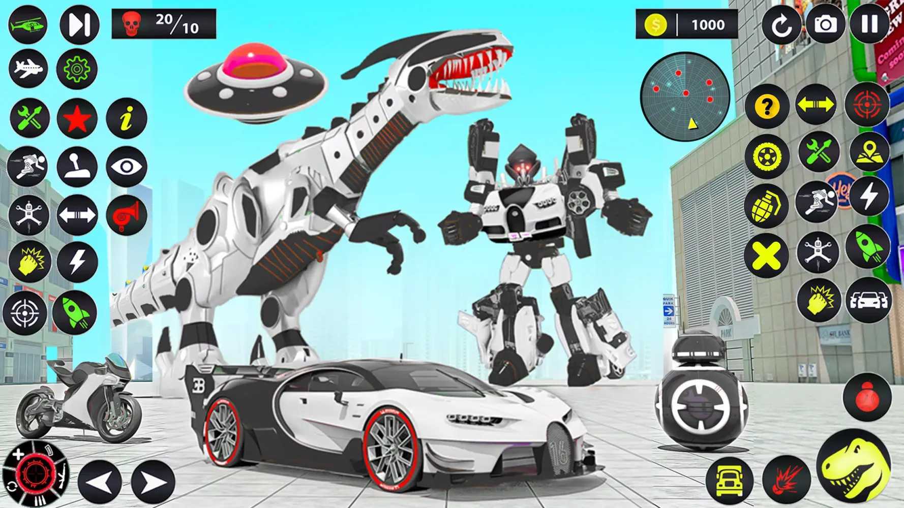 Dino Robot Car Transform Games Screenshots
