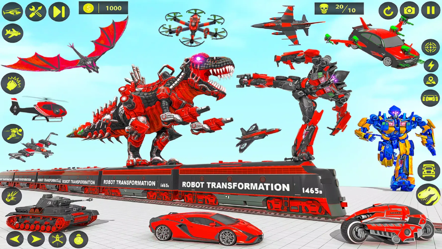 Dino Robot Car Transform Games Screenshots