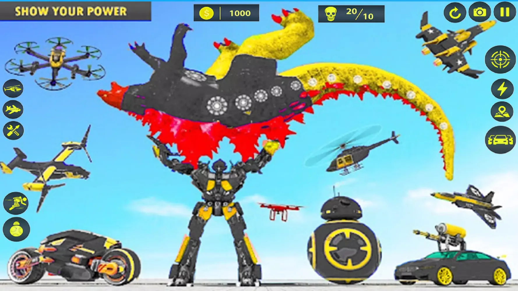 Dino Robot Car Transform Games Screenshots