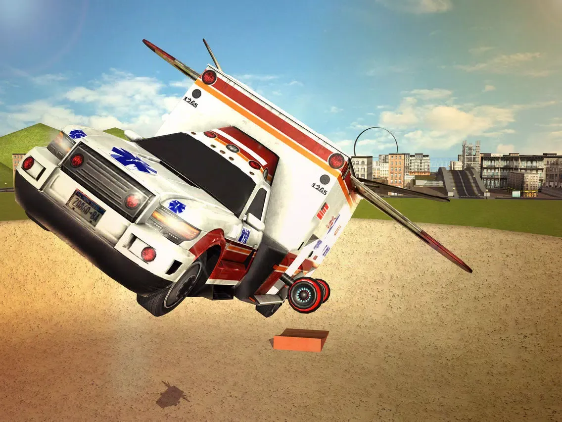 Flying Ambulance Driving 3d simulator iPad 应用截图