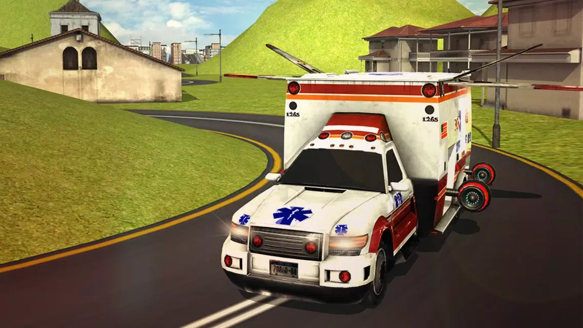 Flying Ambulance Driving 3d simulator应用截图