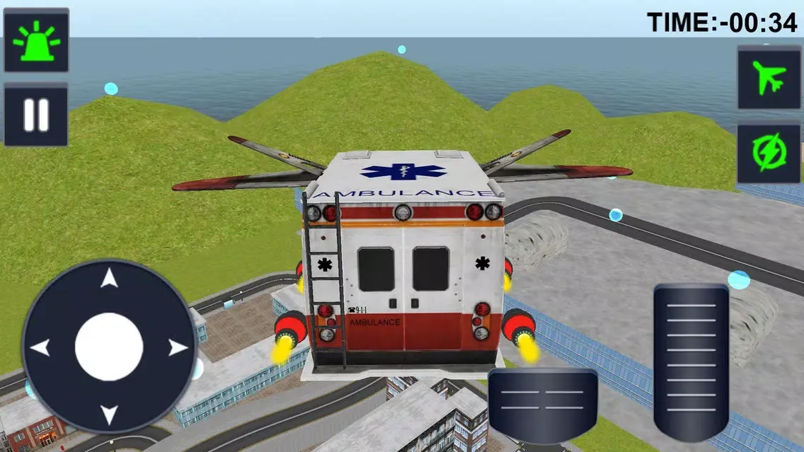Flying Ambulance Driving 3d simulator应用截图