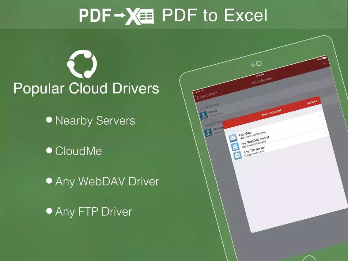 PDF to Excel Pro iPad  Ekran Görüntüleri