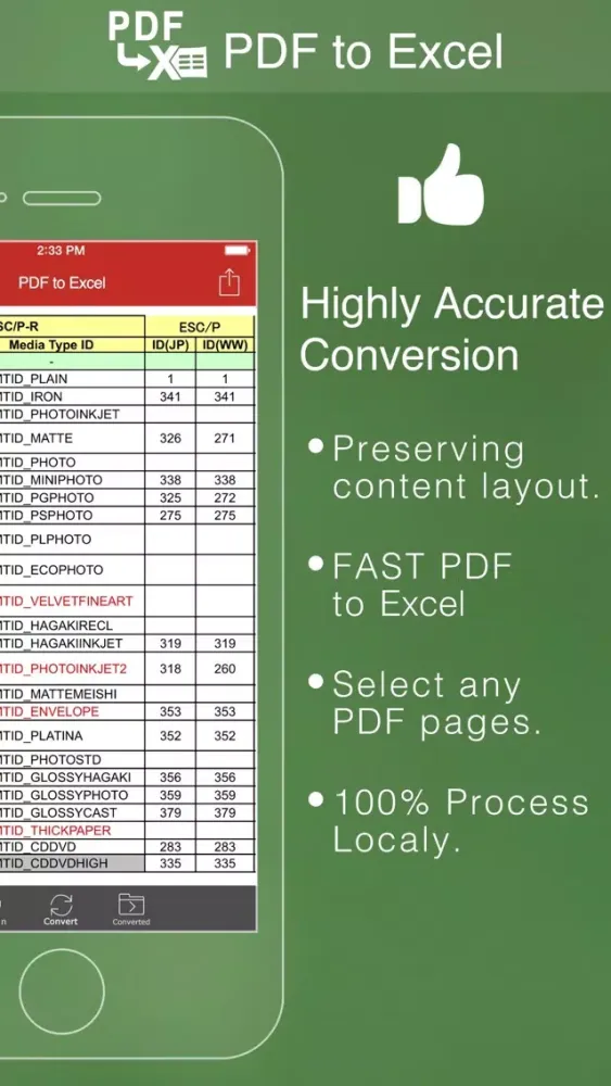 PDF to Excel Pro Ekran Görüntüleri