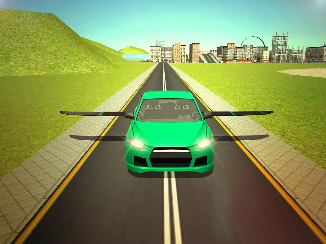 Flying Car Extreme Real Racing 3d Simulator iPad 应用截图