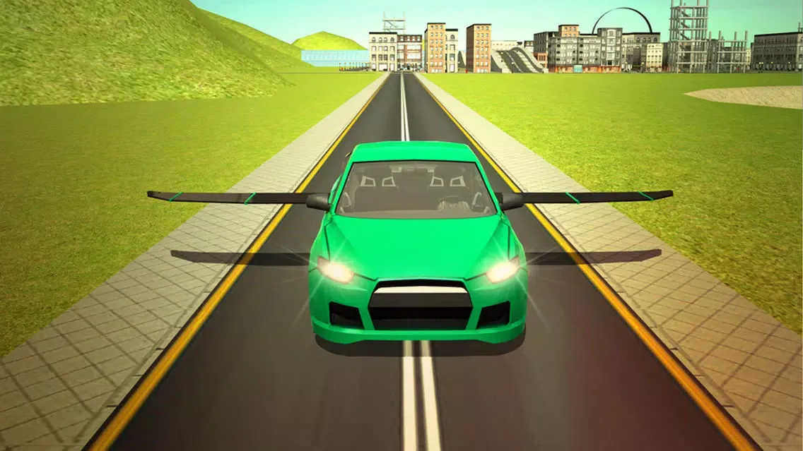 Flying Car Extreme Real Racing 3d Simulator应用截图