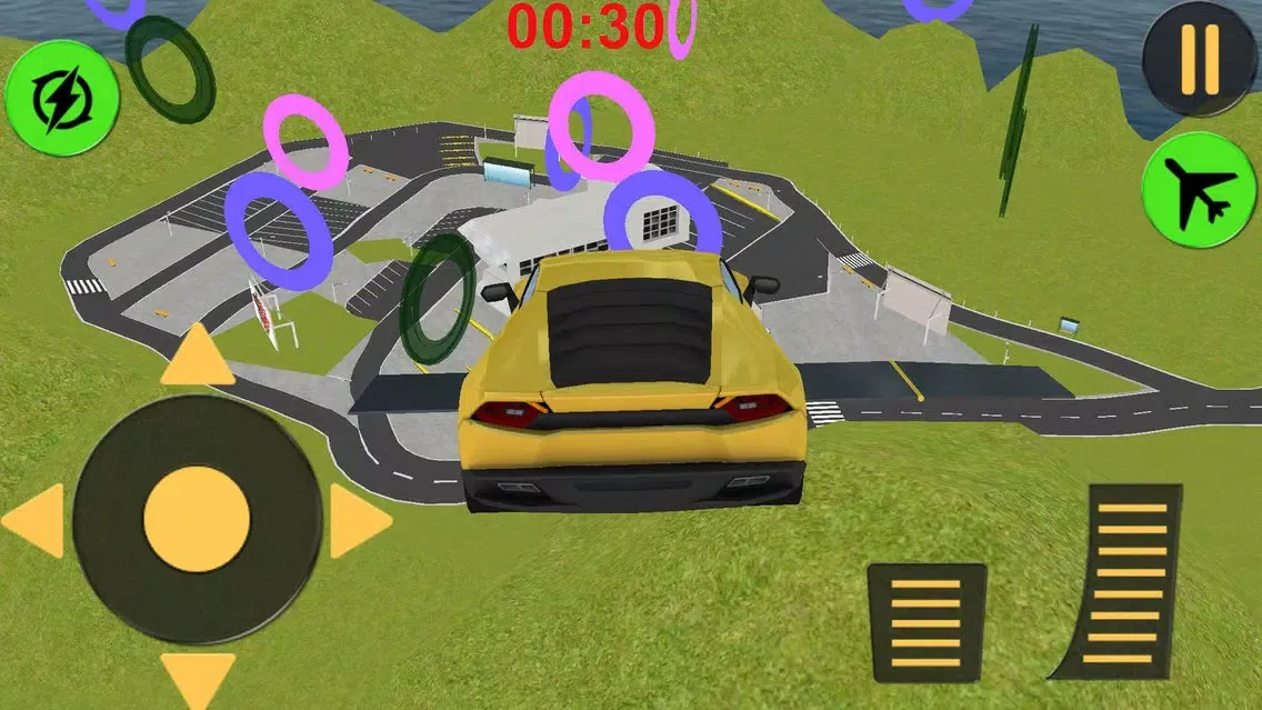 Flying Car Extreme Real Racing 3d Simulator应用截图