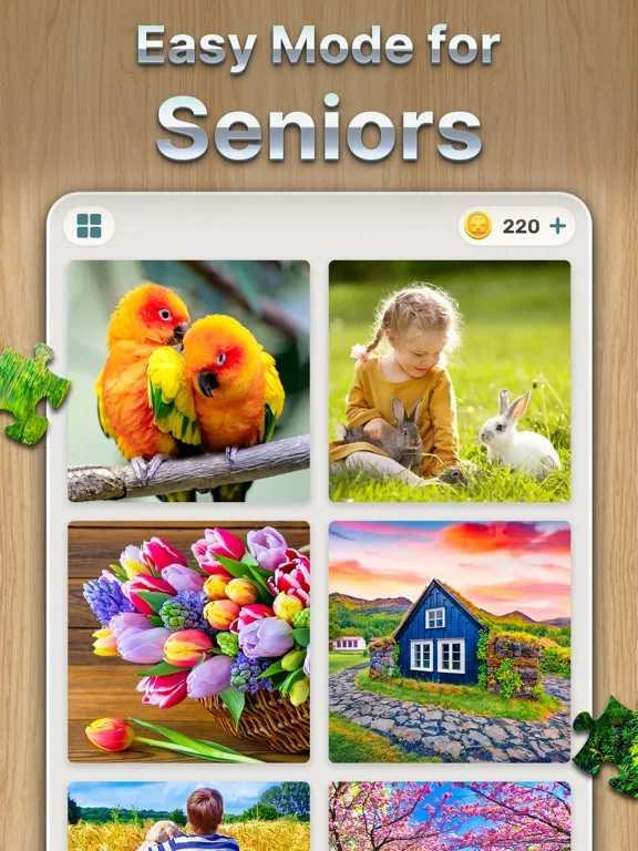Anima Jigsaw for Seniors iPad  স্ক্রিনশট