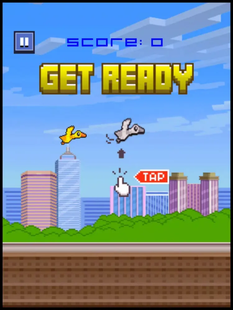 صور Duck Bird Flyer Game - don't hit the slide block iPad 