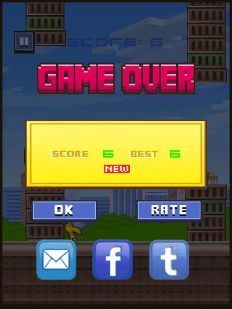 صور Duck Bird Flyer Game - don't hit the slide block iPad 