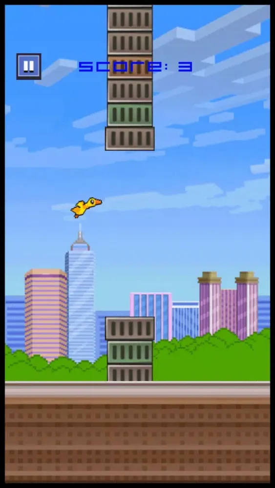 صور Duck Bird Flyer Game - don't hit the slide block