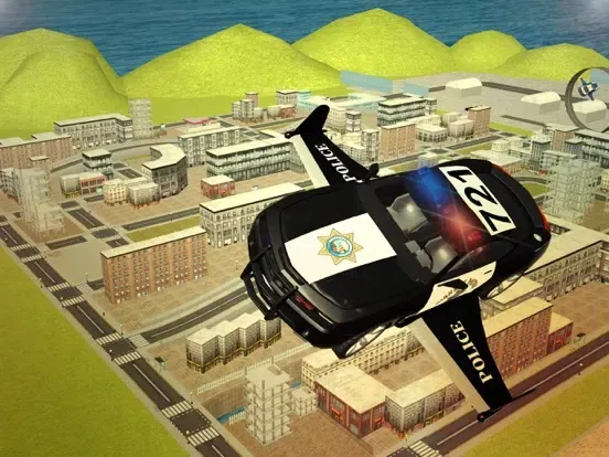 Flying Police Driver 3d Simulator iPad  স্ক্রিনশট