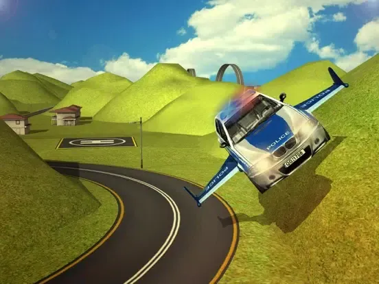 Flying Police Driver 3d Simulator iPad  স্ক্রিনশট