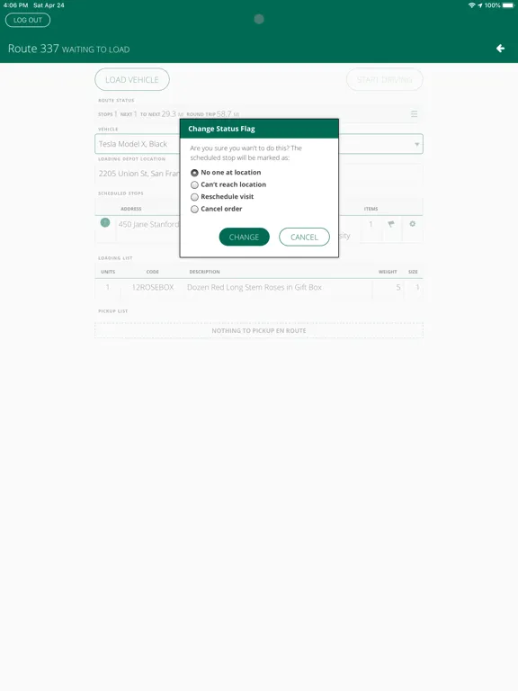 Zrzuty ekranu Routeranger Navigator iPad 