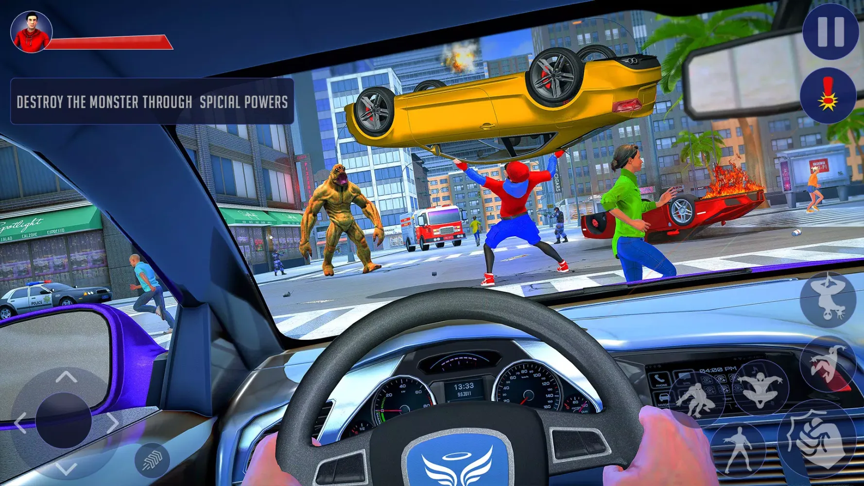 Flying Spider Fight Hero Games Screenshots
