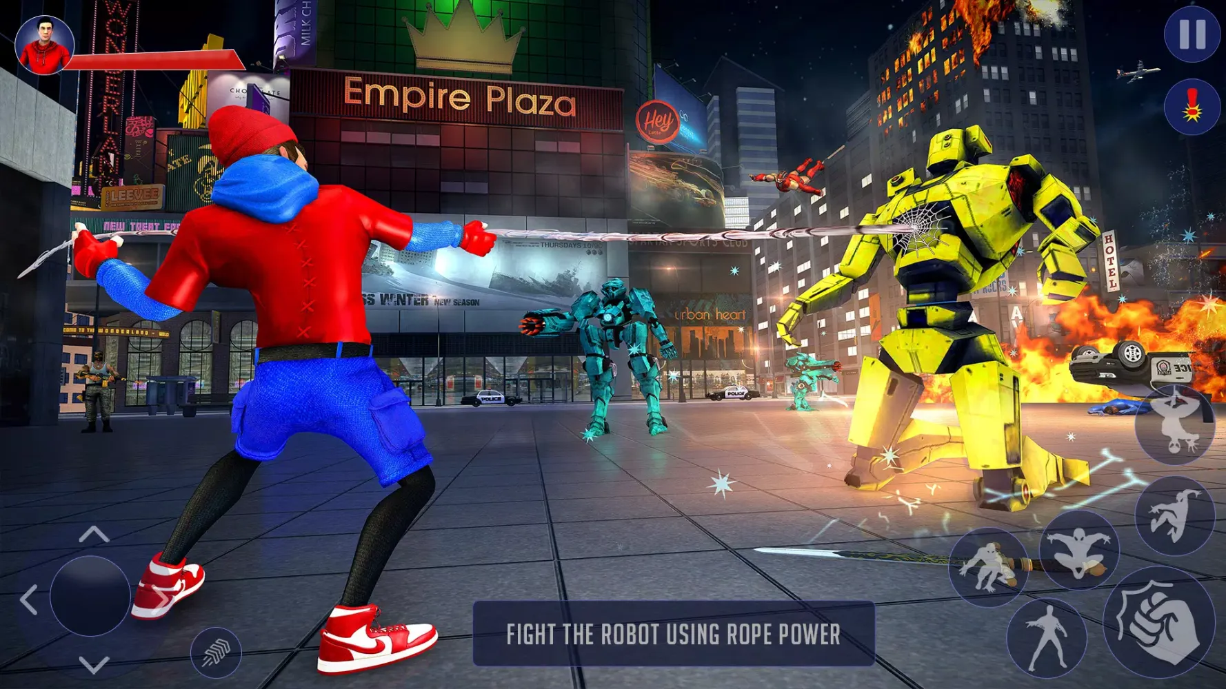 Flying Spider Fight Hero Games Screenshots