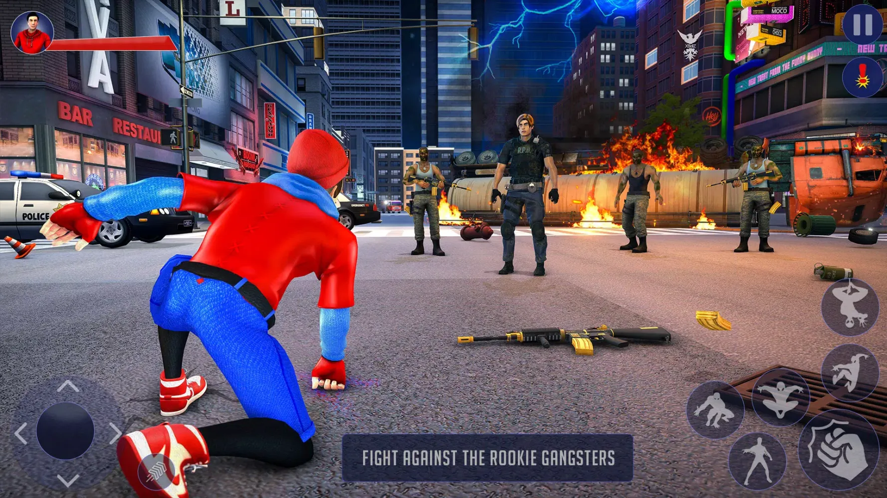 Flying Spider Fight Hero Games Screenshots