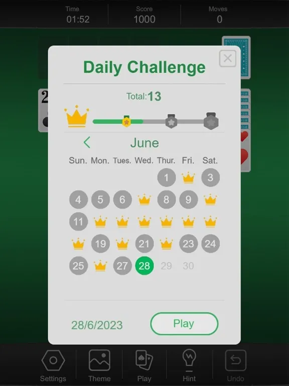 Screenshot di Solitaire Instant Play iPad 