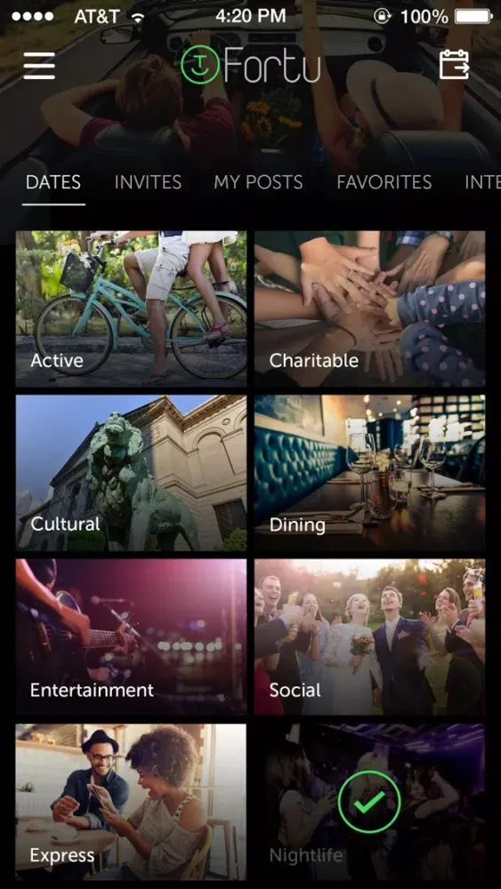 Tangkapan skrin Fortu - Dating App
