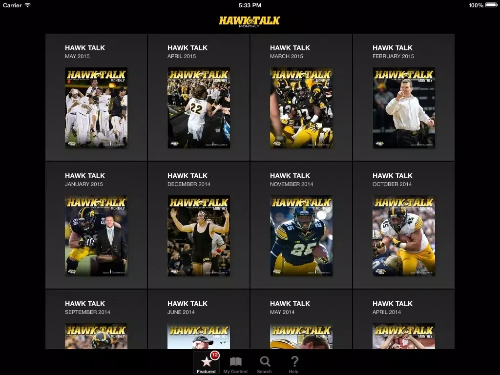 Ảnh chụp màn hình của Hawk Talk iPad 
