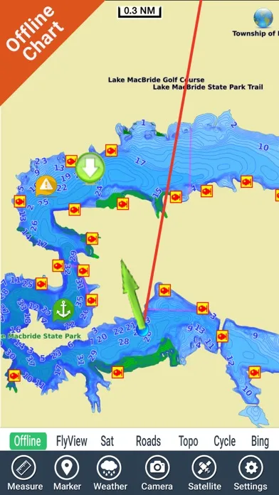 Iowa lakes - charts offline স্ক্রিনশট