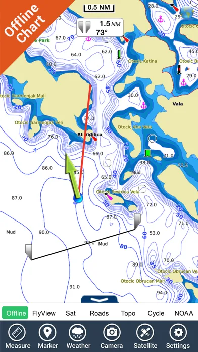 Croatia Nautical Charts HD GPS应用截图