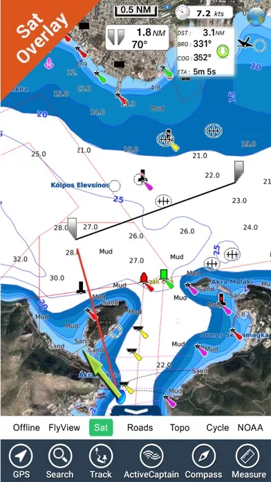 Capturas de tela do Boating Greece HD GPS Charts