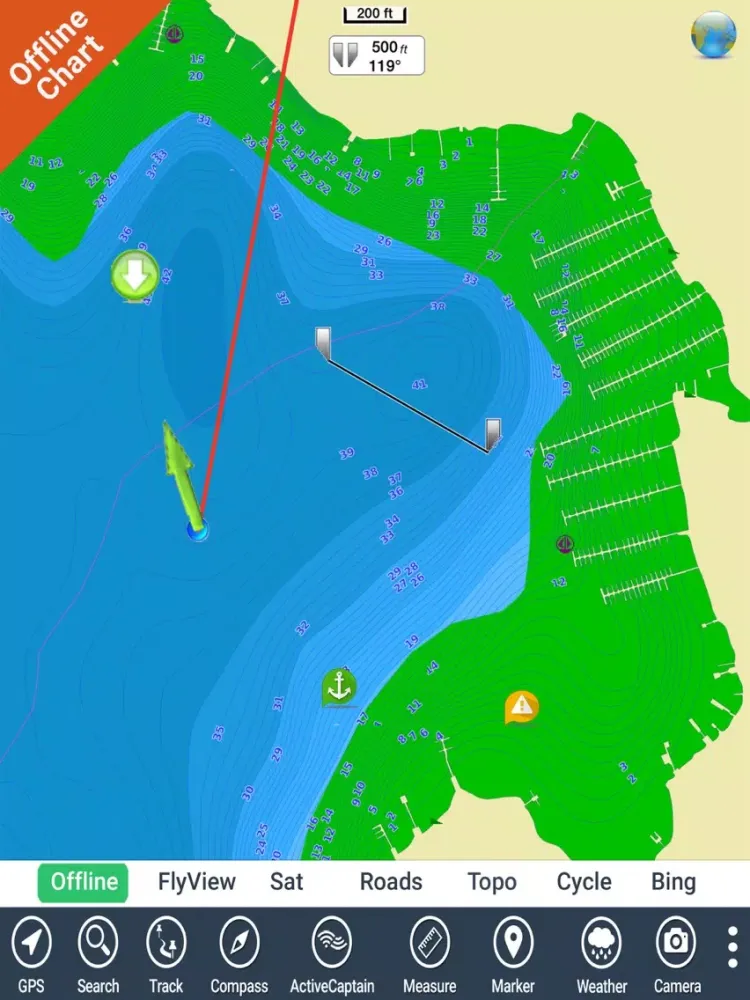 Candlewood Lake HD Connecticut GPS Map Navigator iPad  Ekran Görüntüleri
