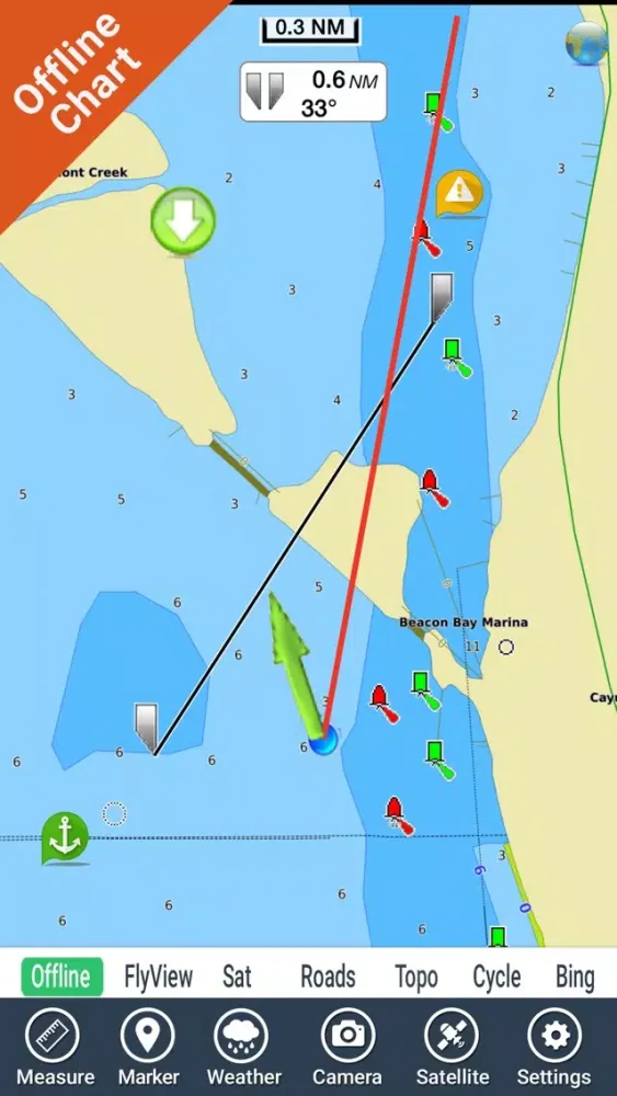 Cayuga - Seneca Lakes New York GPS fishing map Screenshots