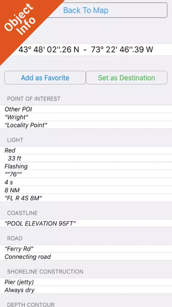 Capturas de pantalla de Champlain Lake Vermont HD GPS fishing chart