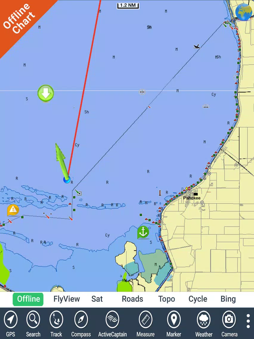 Lake Okeechobee Florida HD GPS fishing chart iPad  Screenshots