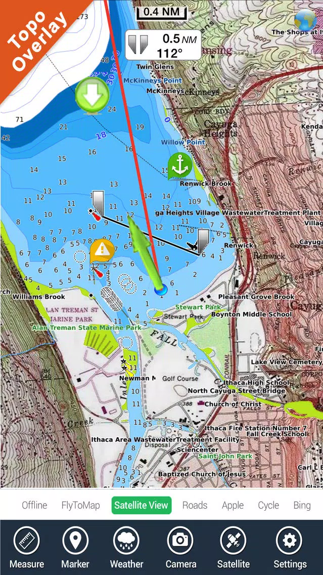Lake Okeechobee Florida HD GPS fishing chart Screenshots