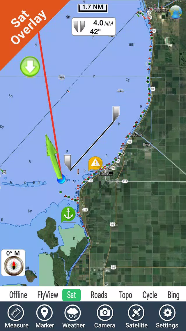 Lake Okeechobee Florida HD GPS fishing chart Screenshots