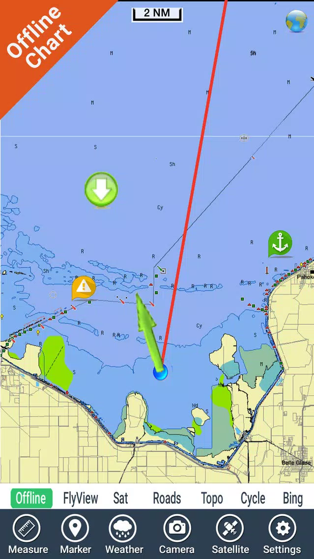Lake Okeechobee Florida HD GPS fishing chart Screenshots
