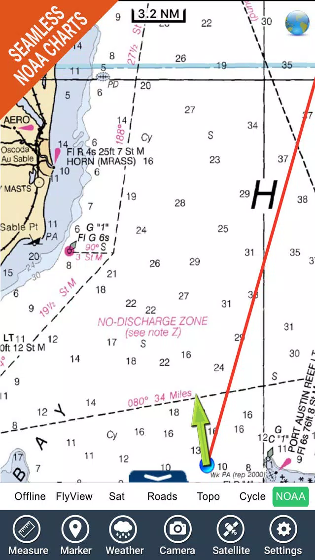 Saginaw Bay Michigan GPS chart Navigator Ekran Görüntüleri