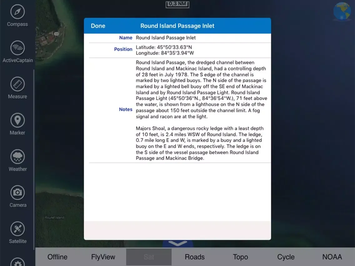 Saginaw Bay Michigan HD GPS chart Navigator iPad  Ekran Görüntüleri