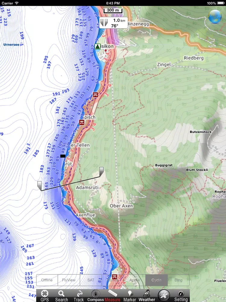 صور Lucerne - Lauerz HD GPS Charts iPad 