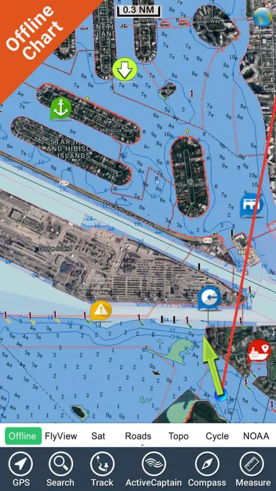 Zrzuty ekranu Florida Professional Chart GPS Lowrance Simrad B&G