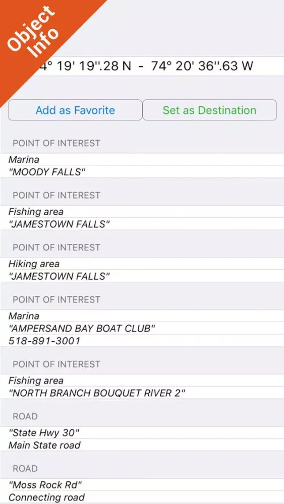 Adirondack State Park - GPS Map Navigator 스크린샷