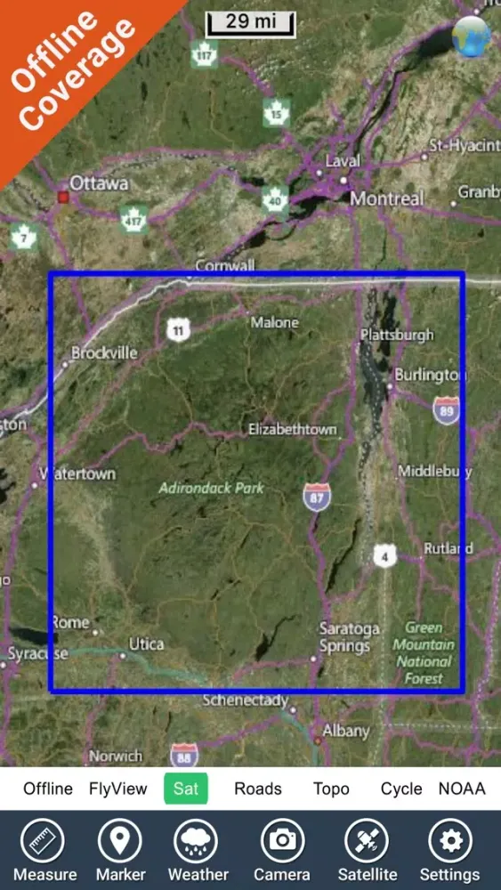 Adirondack State Park - GPS Map Navigator 스크린샷