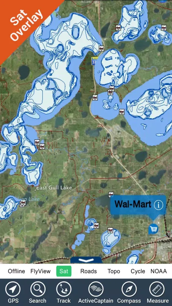 Fort Peck lake map - Montana GPS fishing charts スクリーンショット