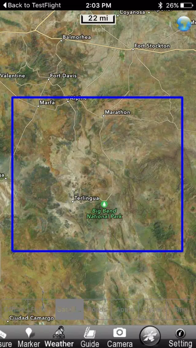 Capturas de tela do Big Bend National Park - GPS Map Navigator