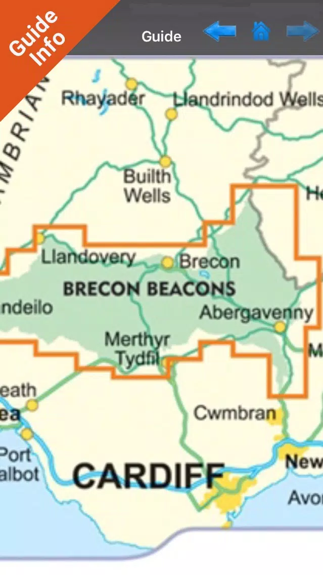 Brecon Beacons National Park - GPS Map Navigator स्क्रीनशॉट