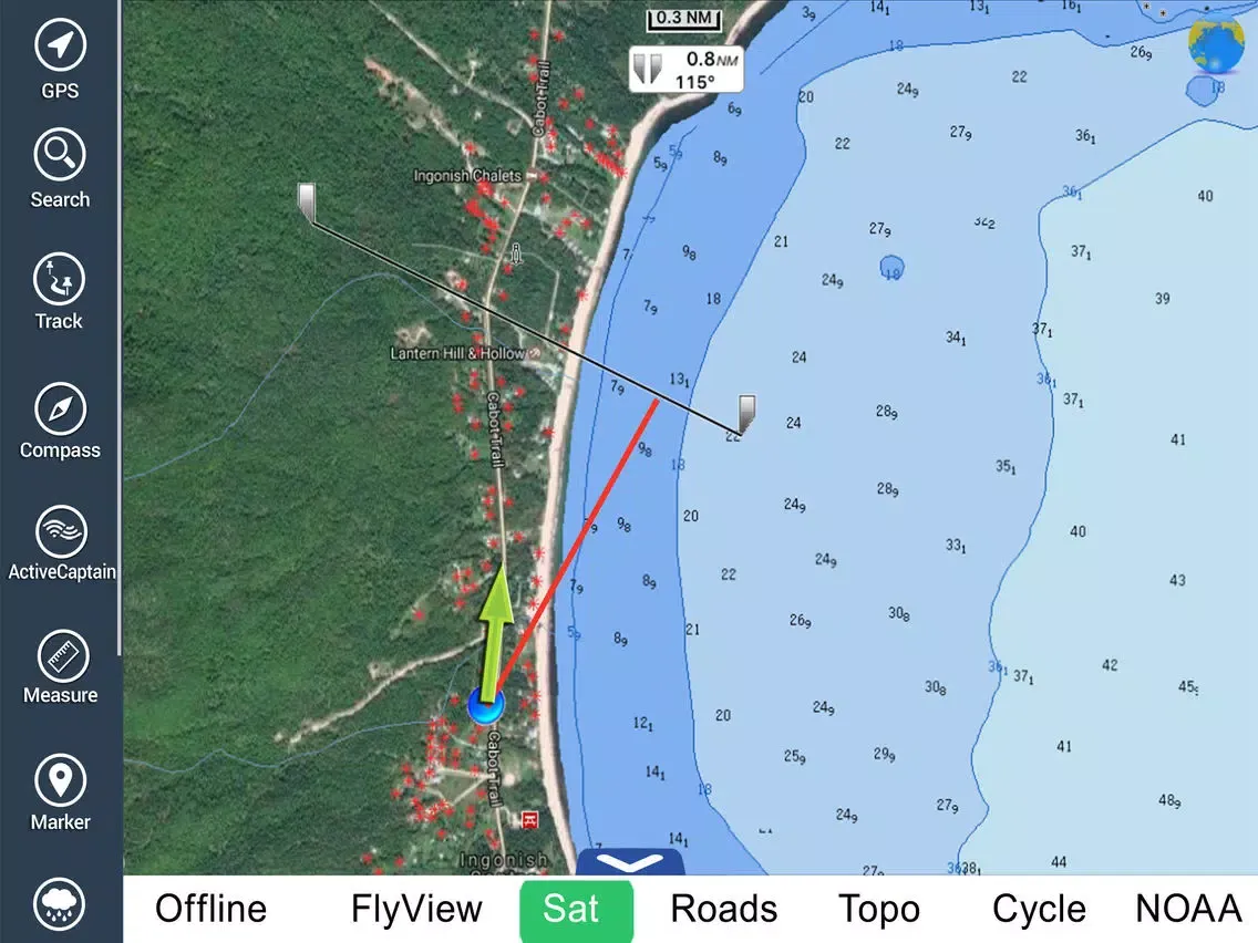 صور Cape Breton Highlands NP HD GPS charts Navigator iPad 