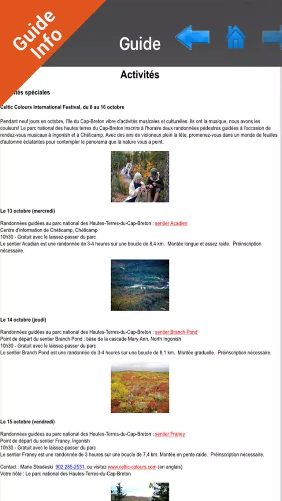 صور Cape Breton Highlands NP HD GPS charts Navigator