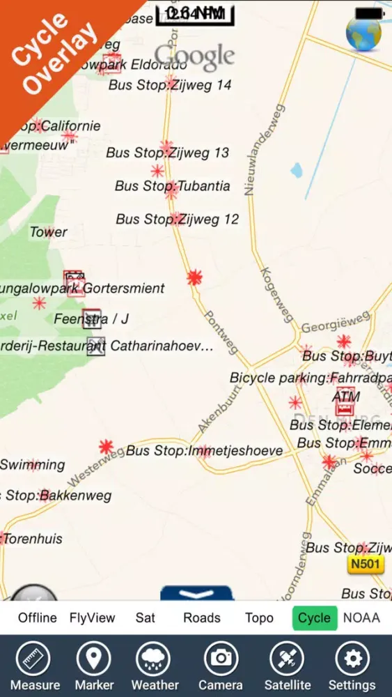 صور Dunes of Texel NP GPS and outdoor map with guide