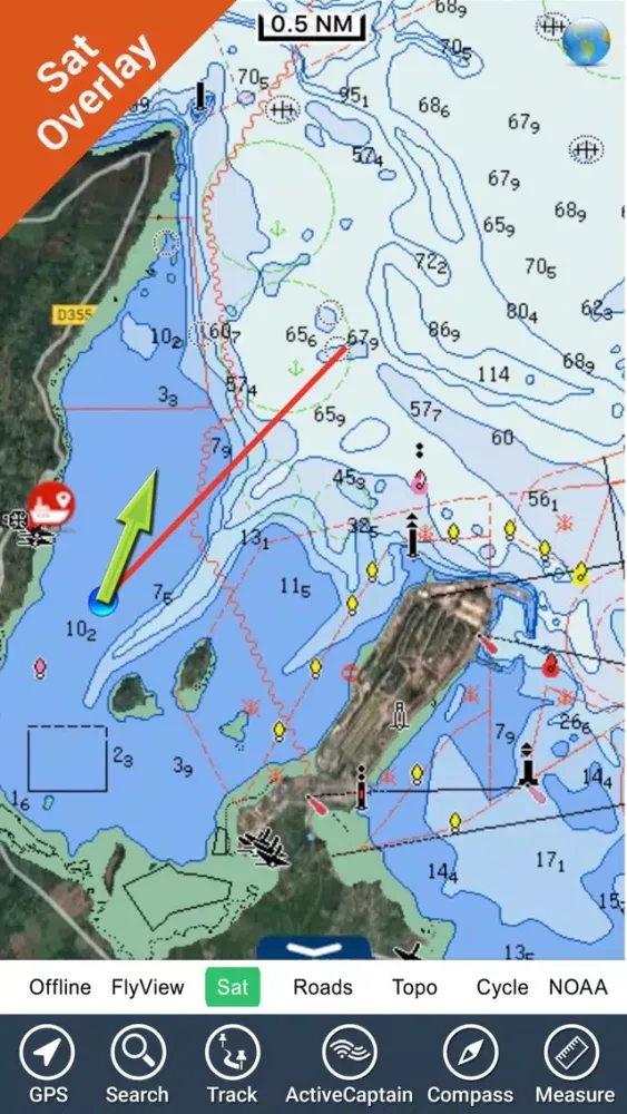 France Atlantic HD GPS charts 스크린샷