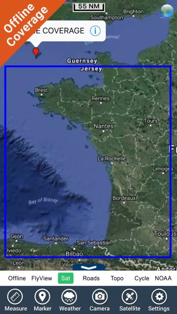 France Atlantic HD GPS charts 스크린샷