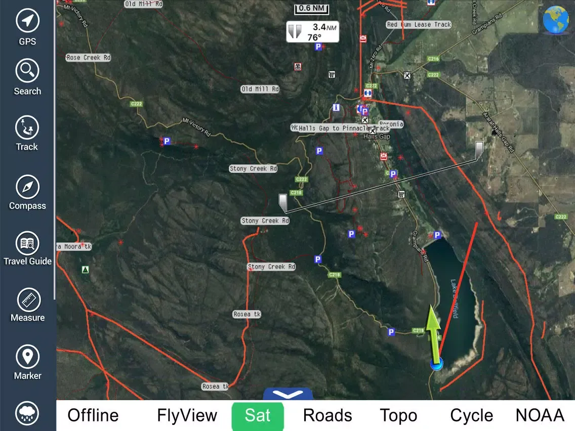 Grampians NP HD GPS and outdoor map with guide iPad  স্ক্রিনশট
